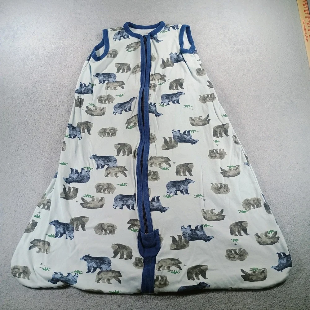 Burt's Bees Baby Unisex Beekeeper Sleep Sack Blue Large 12-18M Organic Cotton